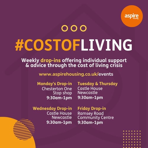 Cost of living drop-in banner