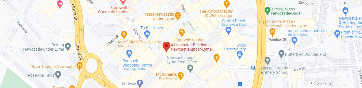 Newcastle Town Centre Map