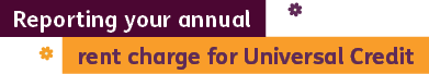 Reporting your annual rent charge for Universal Credit