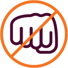 Violence or threats of violence icon