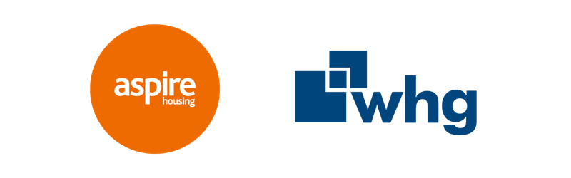 Aspire Housing and whg logos