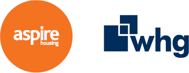 Aspire Housing and whg logos