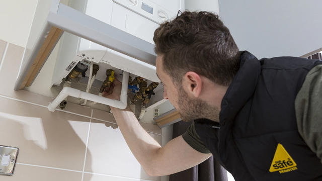 Engineer Checking A Boiler
