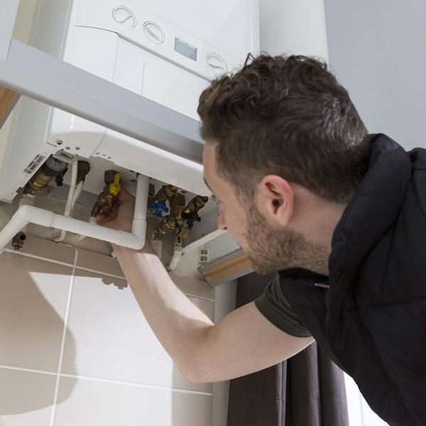Engineer Checking A Boiler